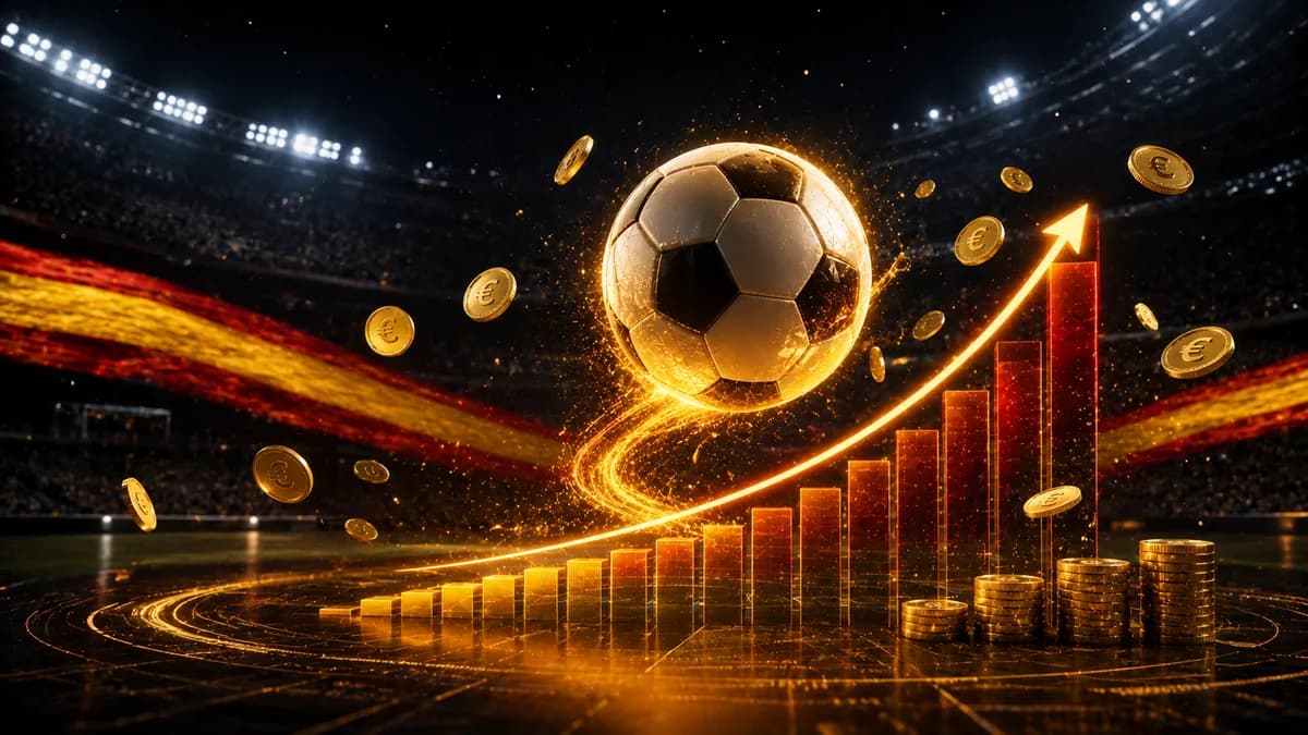 Ilustración de valor de mercado de futbolistas de LaLiga